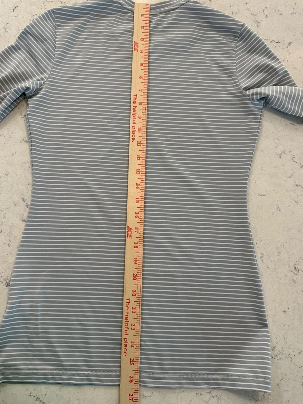 Nike Golf Women’s long sleeve Dri-fit crewneck shirt size s grey white stripes